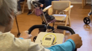 モルックルールのレクを楽しんでいる様子